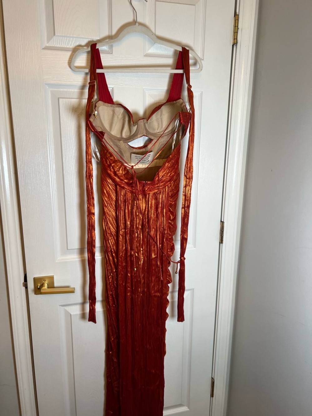 NEW Maria Lucia Hohan Margaux Gown in Sangria - Picture 6 of 11